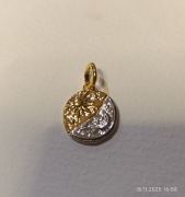 Medalion Słońce i Księżyc per aspera ad astra  charms zawieszka do pandora 