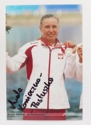 Aneta Konieczna (Pastuszka) autograf SREBRO PEKIN 2008