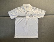 PROFESJONALNY T-SHIRT ADIDAS XL | BIAŁY PASKI LOGO | TRENING