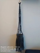 Kwietnik wiszący, makrama boho