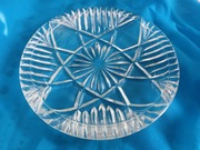 UNIKAT kryształy PRL jeden z pierwszych modeli mały talerzyk deserowy