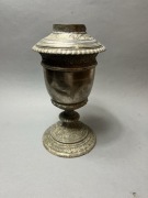 STARA SECESYJNA LAMPA NAFTOWA CYNA ANTYK OK. 1900 DO RENOWACJI