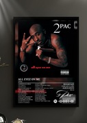 2 Pac All eyez on me plakat album a3 w ramce obraz poster