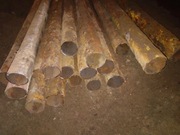 Rura stalowa rury stalowe fi 76mm na ogrodzenie słupy podpory dł 50cm 6 szt