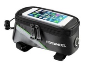 Sakwa rowerowa na ramę, torba, pokrowiec na telefon 5,5" + kabel audio jack