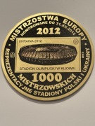 Euro 2012. PRÓBA. Moneta kolekcjonerska fi 100 mm.  Gyges