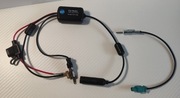 Wzmacniacz sygnału antenowego radia samochodowego ANT-208 + adapter FAKRA