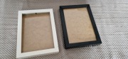 ramka na zdjęcie zestaw 2szt biała czarna 15x21
