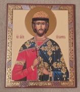 Piękna Ikona prawosławna Święty Borys. Patron imienia.