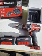Wkrętarka Einhell 18v 60nm udar  2x4ah ładowarka bezszczotkowa mocna