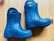 Kalosze granatowe Crocs rozm. 23 14 cm + GRATIS