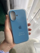 Case iPhone 17 etui silikonowe nowe blue niebieskie plecki