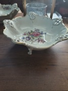 Patera na nożkach ecru Rosenthal Molliere sygnatura lata 1938-1952