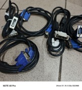 Kabel VGA i DVI 5sztuk 