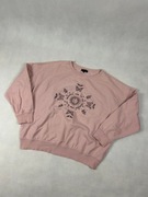 bluza aesthetic alternative z motylkami różowa crenweck