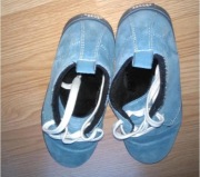 Oryginalne półbuty niebieskie zamsz ekologiczny 38