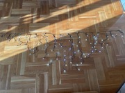 KURTYNA GIRLANDA ŚWIETLNA LED 90 białe zimne światło na karnisz dł.ok.240cm