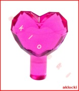 LEGO 15745 SERCE kryształ ciemny różowy przezroczysty trans