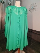 Sukienka kontailowa Swing zielona