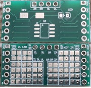 Pchła v0.2, płytka uniwersalna SOP8 x3 ATTiny