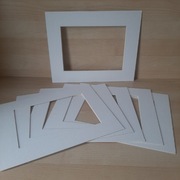 Passe-partout 20cm x 25cm x 2mm okno 12cm x 17cm kolor ecru