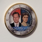 2 Euro Luksemburg 2019 Intronizacja Charlotte kolor