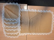 Serwetka  48 x 33 cm + 6 szt. 20 x 20 cm Szydełko rękodzieło