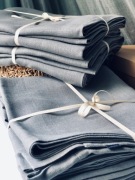 Zasłony szare lniane dl 250cm linen curtains grey 