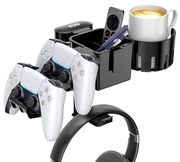 Uchwyt na słuchawki 5 w 1 Obrotowy wieszak na słuchawki, kontroler, kubek