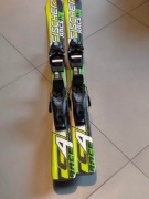 Narty Fisher 110 cm z wiązaniami Kask Gratis 48-52cm