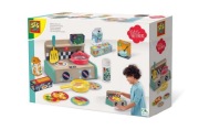 SES CREATIVE Zestaw do zabawy w kuchni - drewniana kuchnia z akcesoriam