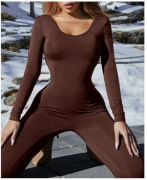 Damski sportowy kombinezony brązowy SHEIN r. M