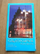 stary plan miasta Częstochowy mapa z 1996 roku