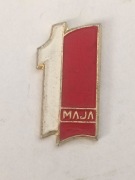 Odznaka 1 MAJA.Odznaka sygnowana- ELEKTROMET 2