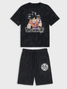 Nowy Komplet Spodenki i T-shirt Dragon 134 cm Tie-dye 