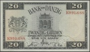 WOLNE MIASTO GDAŃSK 20 GULDENÓW 1937 - K
