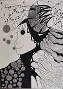 Obraz "ONO" ręcznie wykonany