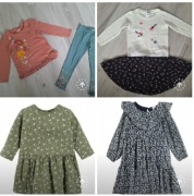 Paka 104 sukienki Cool Club legginsy C&A sweterek spódniczka 