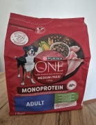 Purina One Adult Medium Maxi Monoprotein Sucha Karma Bogata W Indyka