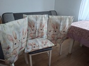 Pokrowce świąteczne wielkanocne na krzesła komplet 6 sztuk