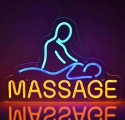 NEON MASAŻ MASSAGE SZYLD LED USB SPA 40X30 SALON SPA MASAŻYSTA  