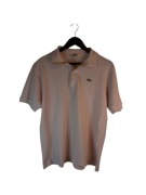 Koszulka polo Lacoste różowa z logiem XL