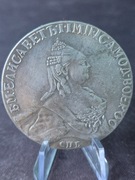 Stara Moneta Rubel rosyjski 1758
