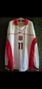 2x koszulka numer 11 Polska 1997/1998 meczowa Nike 