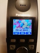 Telefon stacjonarny bezprzewodowy DECT Panasonic KX-TG8100PD kolorowy ekran