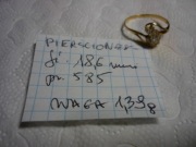 złoty pierścionek pr. 585 