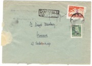 Grosze - Warszawa 1 - List polecony z 10.11.1950 r