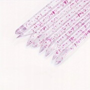 50x Patyczki Do Skórek Manicure Pedicure Wielorazowe Plastikowe Brokat 50