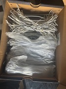 LINKI DO KLIPSÓW ANTYKRADZIEŻOWYCH BIAŁE PĘTLA-SZPILKA 1000 SZTUK