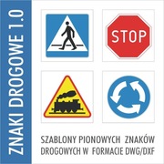 Znaki drogowe biblioteka dxf dwg